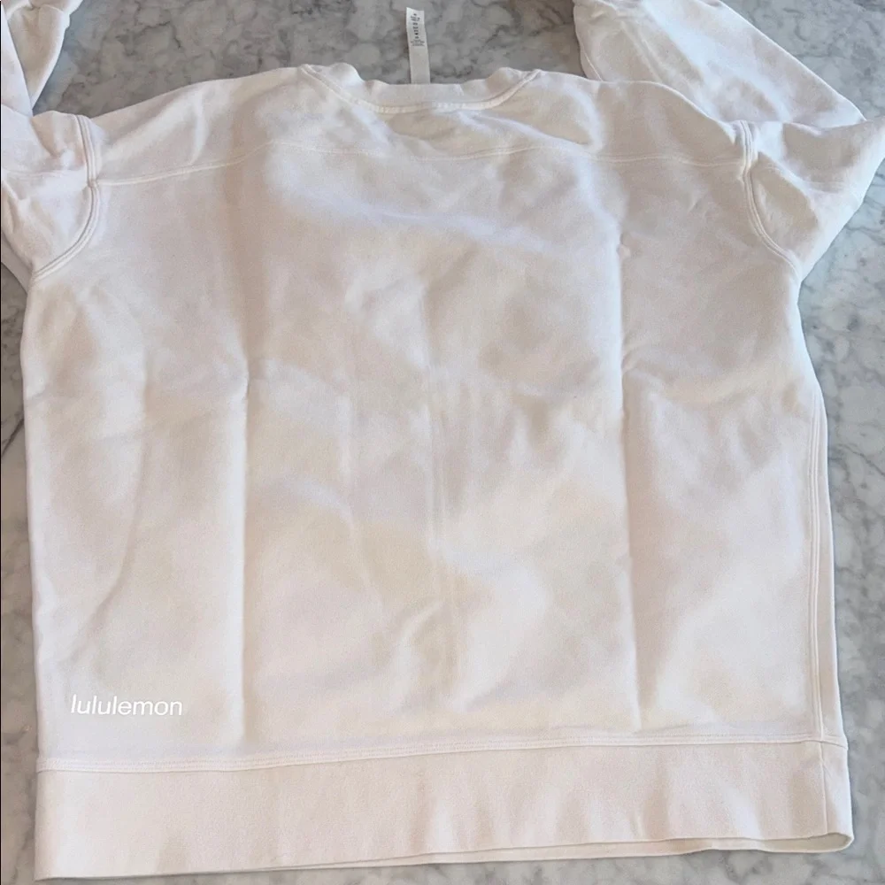 Lululemon Athletica White Crewneck Sweater